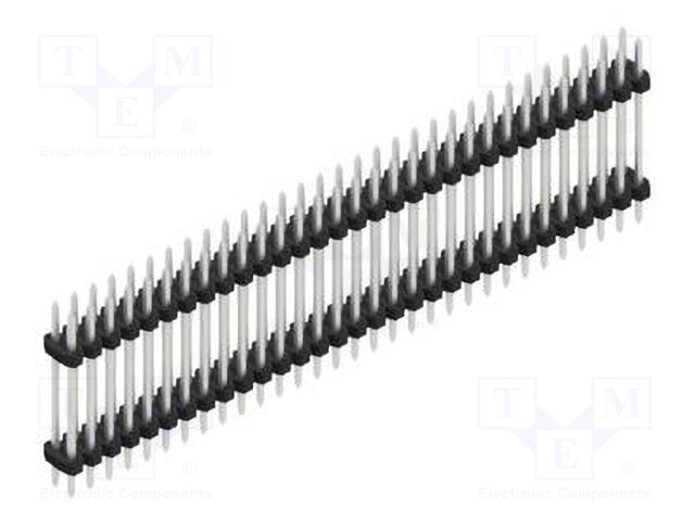 Connector: pin strips; pin header; male; PIN: 62; 2mm; THT; 2x31