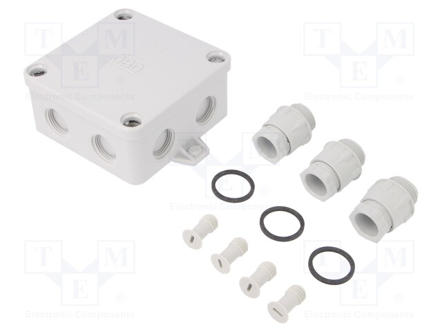 Enclosure: junction box; X: 94mm; Y: 94mm; Z: 45mm; duroplast; IP67