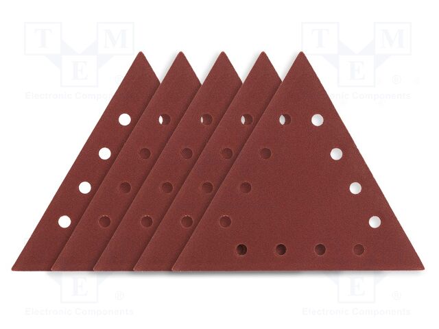 Cleaning cloth: sandpaper; Granularity: 120; Mounting: bur; 5pcs.