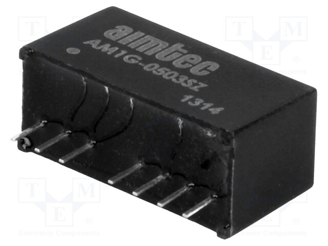 Converter: DC/DC; 1W; Uin: 4.5÷9V; 3.3VDC; Iout: 300mA; SIP8; 3.96g