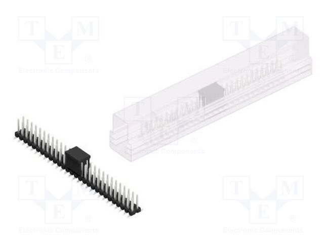 Connector: pin strips; pin header; male; PIN: 56; 2.54mm; SMT; 2x28