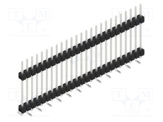 Connector: pin strips; pin header; male; PIN: 25; 2.54mm; SMT; 1x25