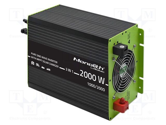 Converter: DC/AC; 1kW; Uout: 230VAC; 12VDC; 220x350x145mm; 87%; MPPT
