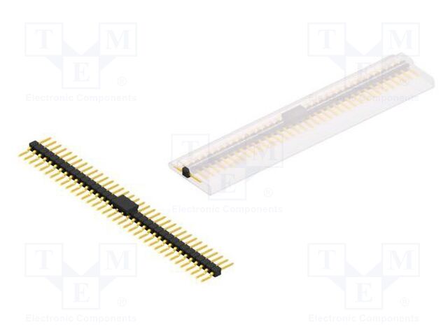 Connector: pin strips; pin header; male; PIN: 36; 2.54mm; SMT; 1x36