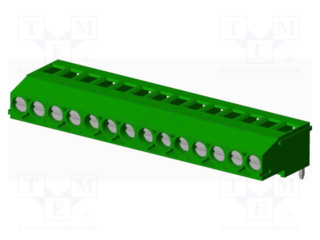Connector: PCB terminal block; terminal; Plating: tinned; on PCBs