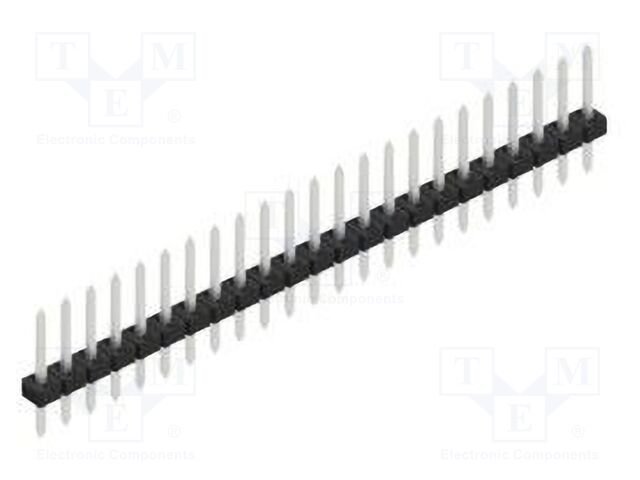 Connector: pin strips; pin header; male; PIN: 23; 2mm; THT; 1x23