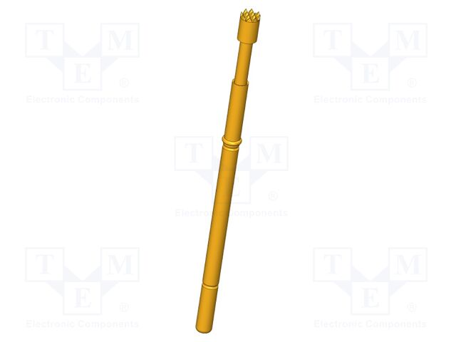 Test needle; Operational spring compression: 4mm; 5A; Ø: 2mm; 0.6N