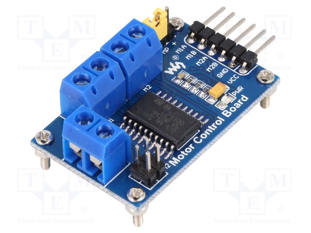 DC-motor driver; L293D; PWM,TTL; 600mA; 4.5÷36V; Channels: 2
