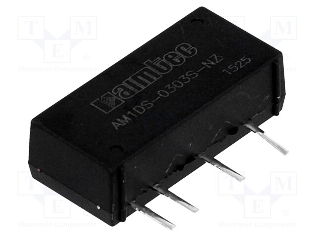 Converter: DC/DC; 1W; Uin: 3÷3.6V; 3.3VDC; Iout: 300mA; SIP7; 2.3g