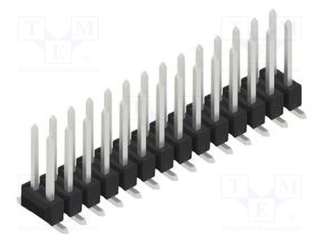Connector: pin strips; pin header; male; PIN: 28; 2.54mm; SMT; 2x14