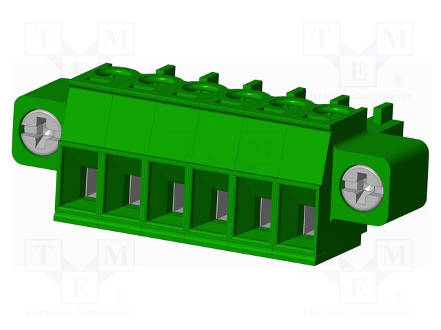 Connector: pluggable terminal block; plug; female; straight; 10A