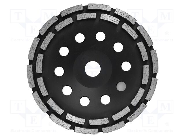 Grinding wheel; Ø: 180mm; segmented; Holder: assembly hole