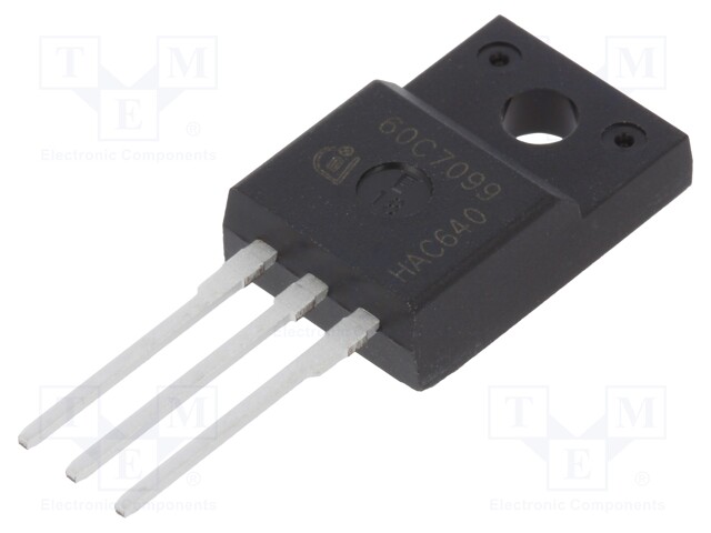 Transistor: N-MOSFET; unipolar; 650V; 8A; Idm: 83A; 33W; TO220FP