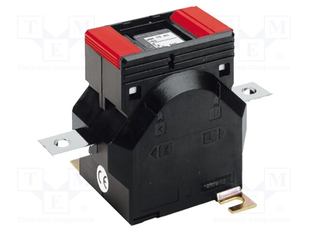 Current transformer; Iin: 80A; Iout: 1A; on panel; Class: 1@max10VA