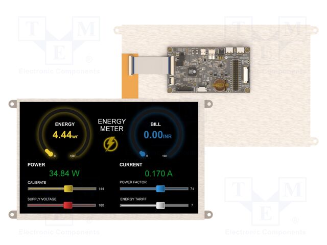 Display: TFT; 10.1"; 1280x800; 32MBFLASH,32MBPSRAM; 1000cd/m2