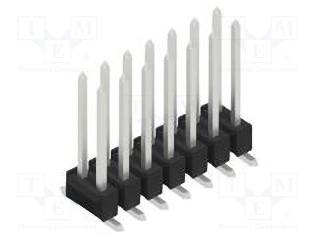 Connector: pin strips; pin header; male; PIN: 14; 2.54mm; SMT; 2x7