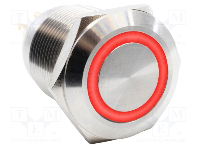 Switch: vandal resistant; SPST-NO + SPST-NC; 2A/24VDC; IP67; 12V