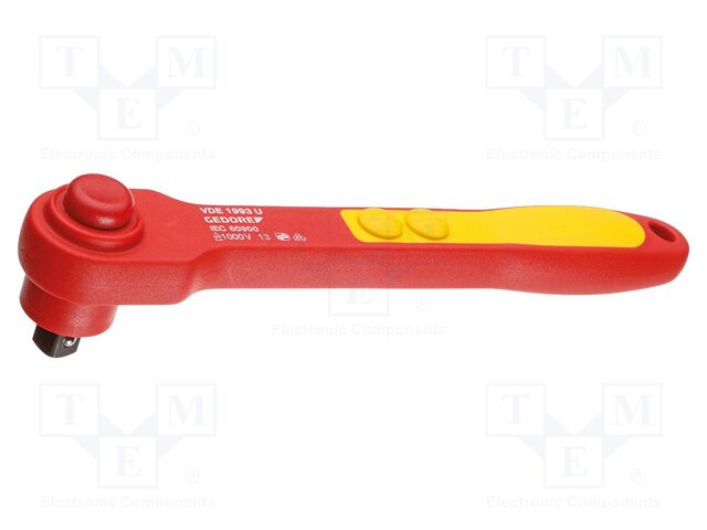 Rattle; socket spanner; 1/2"; Chrom-vanadium steel; 270mm