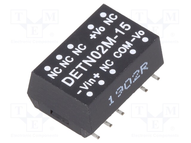 Converter: DC/DC; 2W; Uin: 10.2÷13.2V; Uout: 15VDC; Uout2: -15VDC
