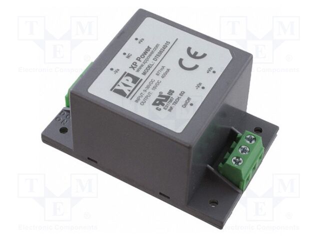 DC/DC Converter, ITE, 1 Output, 6 W, 15 V, 500 mA