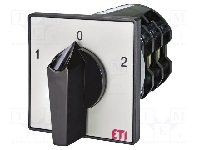 Switch: cam switch; Stabl.pos: 3; 100A; 1-0-2; for building in