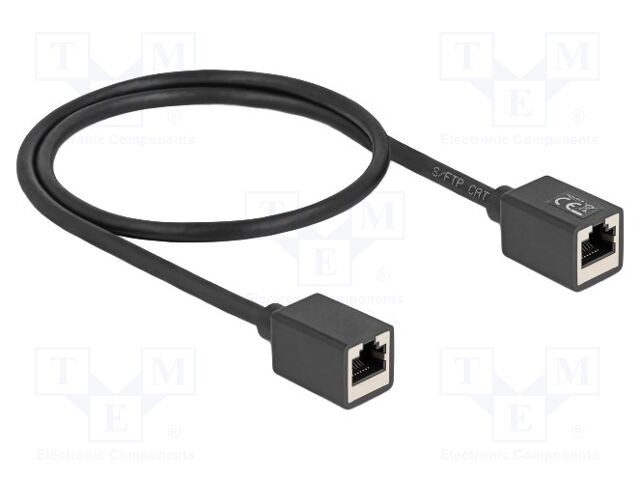 Extender Ethernet; S/FTP; Cat: 6a; RJ45 socket,both sides; 500mm