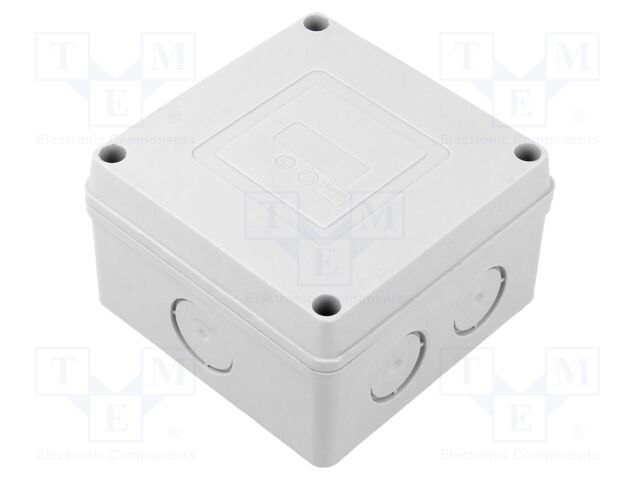 Enclosure: junction box; X: 89mm; Y: 52.5mm; Z: 89mm; wall mount