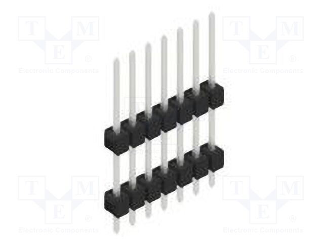 Connector: pin strips; pin header; male; PIN: 7; 2.54mm; THT; 1x7