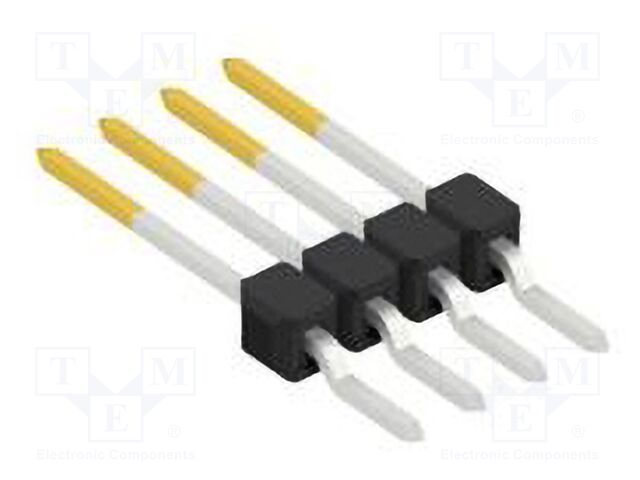 Connector: pin strips; pin header; male; PIN: 4; 2.54mm; SMT; 1x4