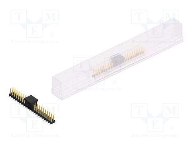 Connector: pin strips; pin header; male; PIN: 42; 2mm; SMT; 2x21