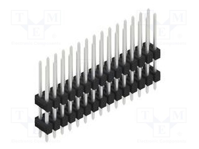 Connector: pin strips; pin header; male; PIN: 30; 2.54mm; THT; 2x15