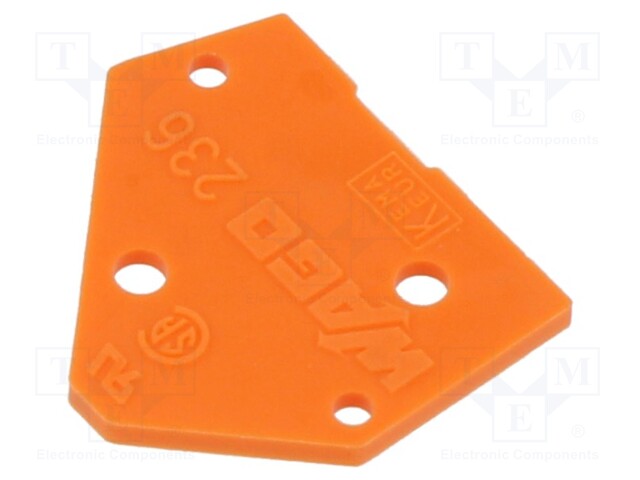 End piece; grey; 236