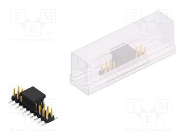 Connector: pin strips; pin header; male; PIN: 20; 2mm; SMT; 2x10