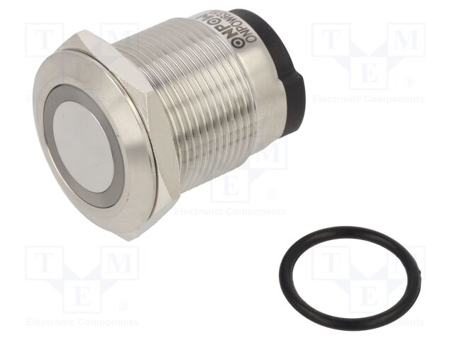 Switch: vandal resistant; Pos: 2; SPST; 10A/24VDC; IP65; OFF-ON