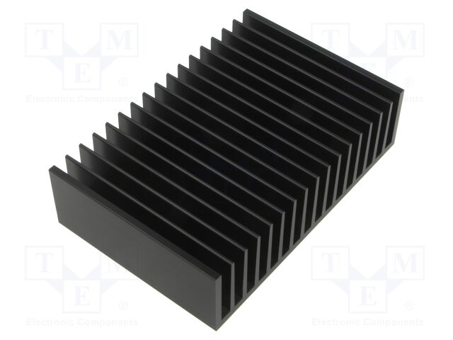 Heatsink: extruded; grilled; black; L: 100mm; W: 150mm; H: 40mm