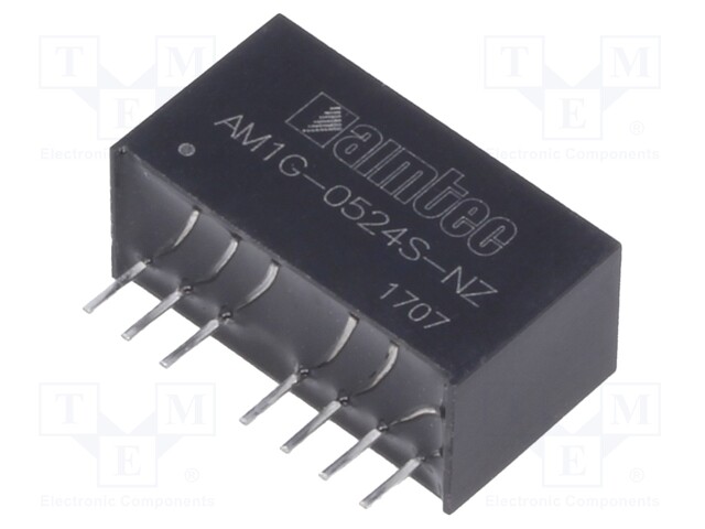 Converter: DC/DC; 1W; Uin: 4.5÷9V; 24VDC; Iout: 42mA; SIP8; 4.9g