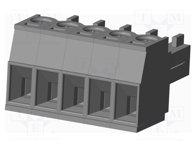 Connector: pluggable terminal block; plug; female; straight; grey