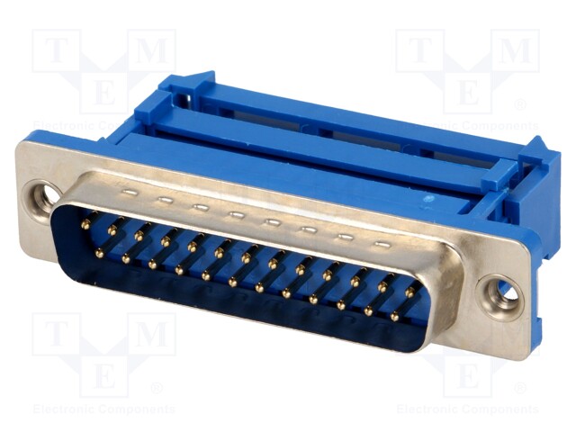 D-Sub; PIN: 25; plug; male; IDC; for ribbon cable; UNC4-40; 1.27mm
