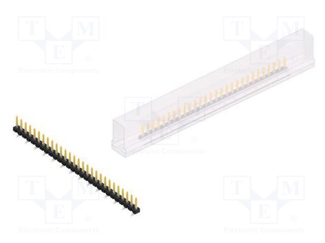 Connector: pin strips; pin header; male; PIN: 28; 2.54mm; SMT; 1x28