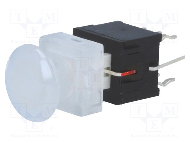 Switch: keypad; Pos: 2; DPDT; 0.1A/30VDC; colourless; Illumin: LED