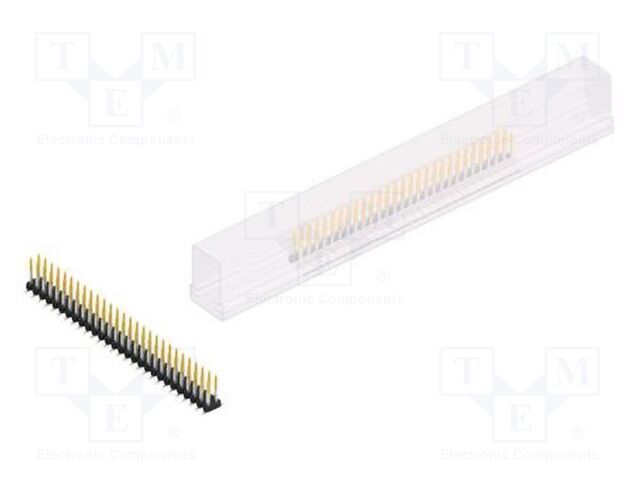 Connector: pin strips; pin header; male; PIN: 56; 2mm; SMT; 2x28