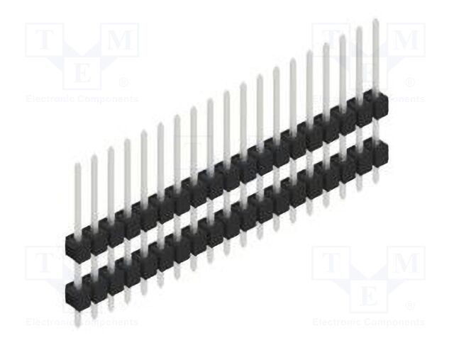 Connector: pin strips; pin header; male; PIN: 19; 2.54mm; THT; 1x19