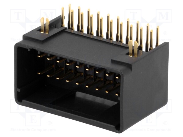 Socket; wire-board; male; J2000; 2.5mm; PIN: 20; THT; 250V; 4.6A