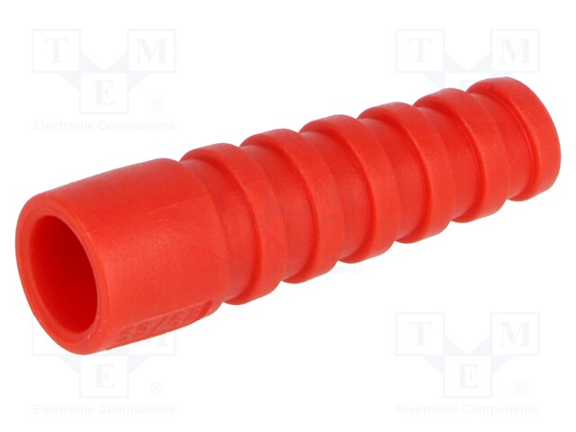 Strain relief; RG59,RG62; red; Application: BNC plugs; 10pcs.