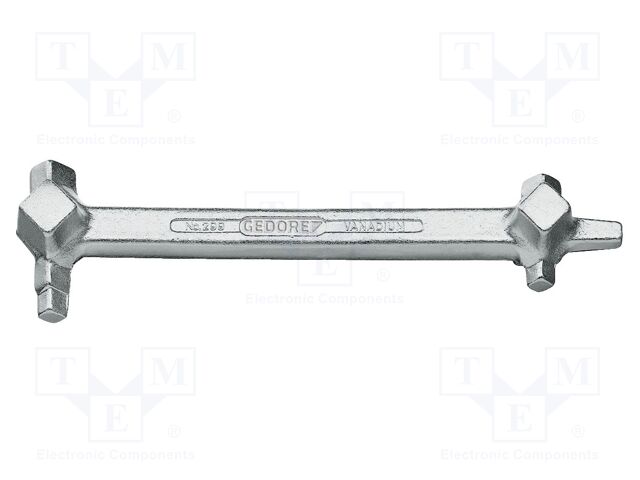 Wrench; 4-angles,for oil drain plug; Chrom-vanadium steel
