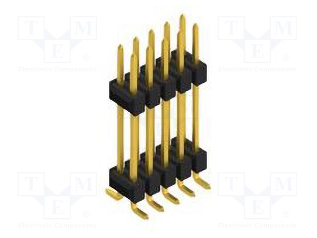 Connector: pin strips; pin header; male; PIN: 10; 2.54mm; SMT; 2x5