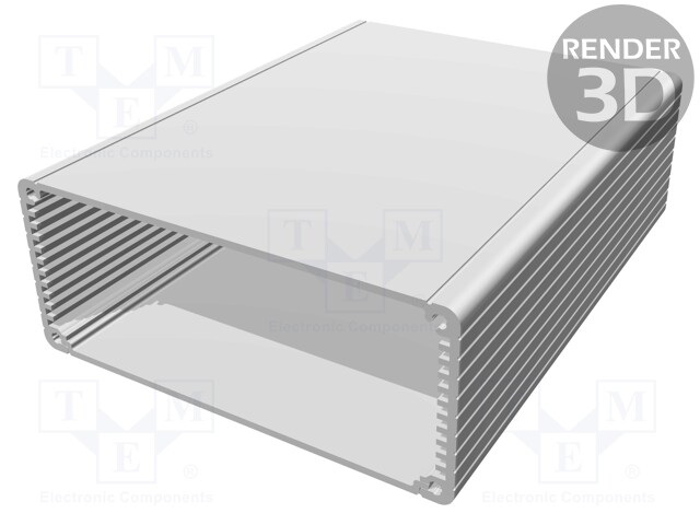 Enclosure: with panel; 1455; X: 125mm; Y: 160mm; Z: 51mm; aluminium