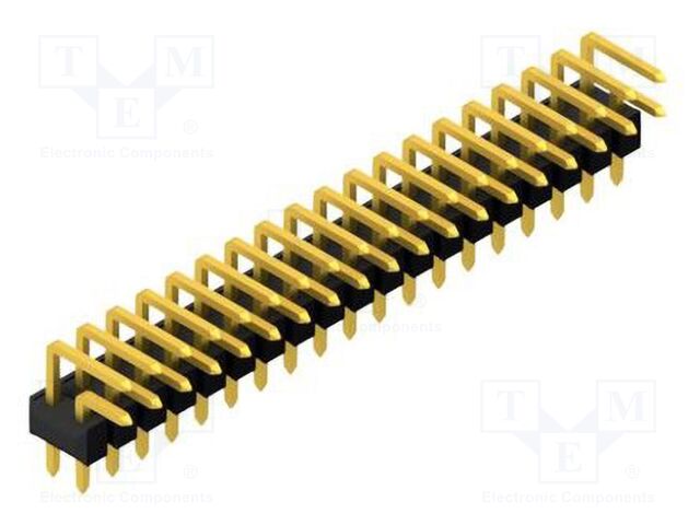 Connector: pin strips; pin header; male; PIN: 38; 2.54mm; THT; 2x19