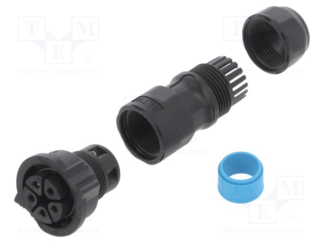 Connector: circular; female; plug; screw terminal; PIN: 5; IP68