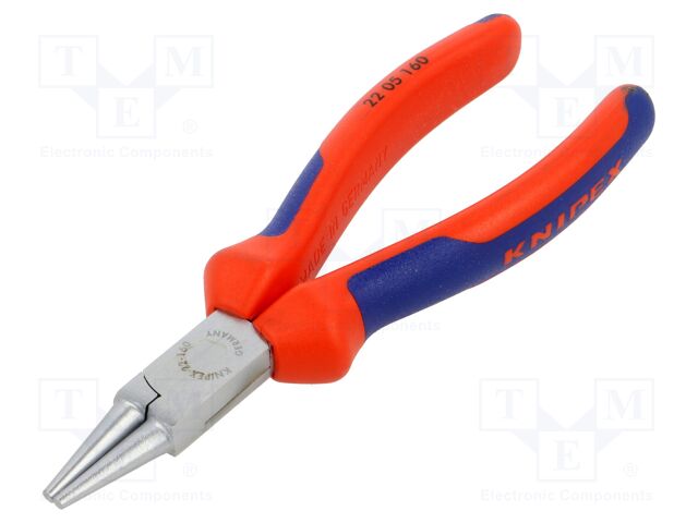 Pliers; round; 160mm; Conform to: DIN/ISO 5745